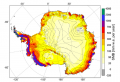 Figure 4.11 - Annual Antarctic surface mass balance.png