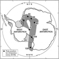 Figure 3.2 - Apparent polar wander path for East Antarctica over the last 120 million years.png
